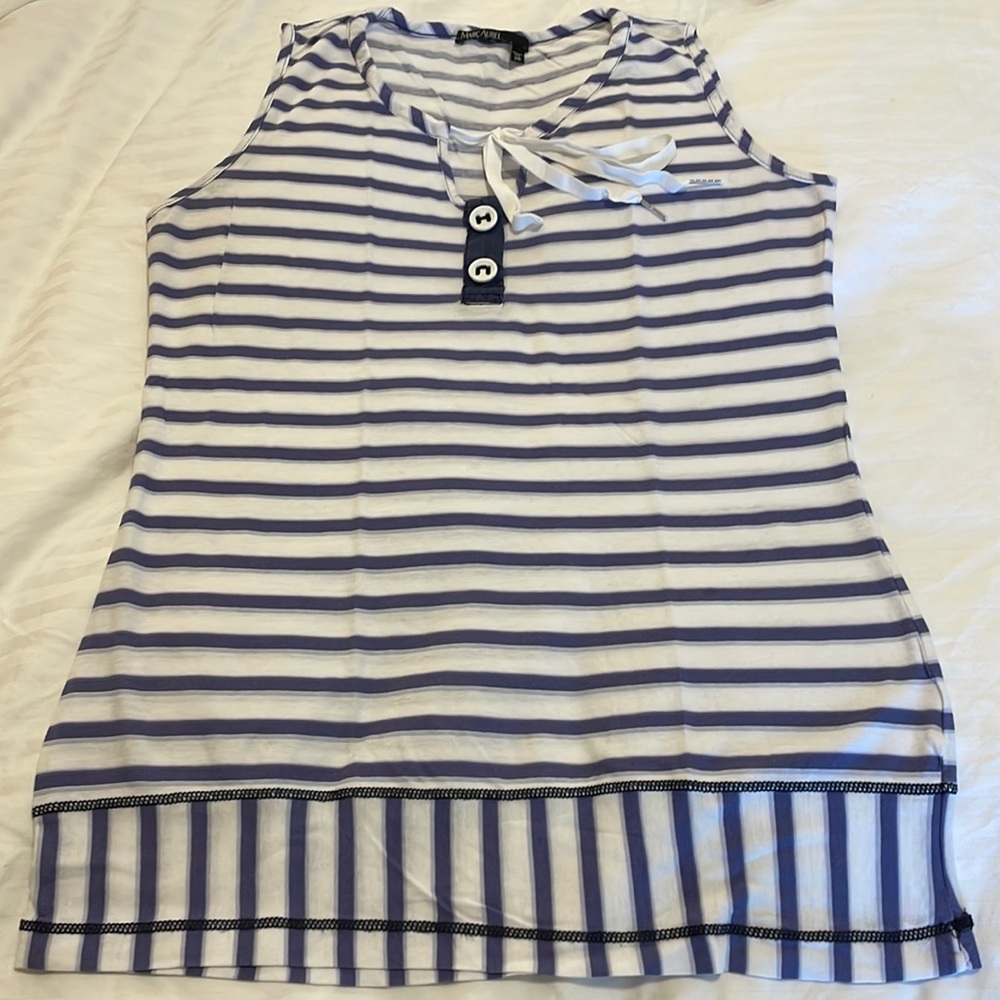 Marc Aurel striped sleeveless top